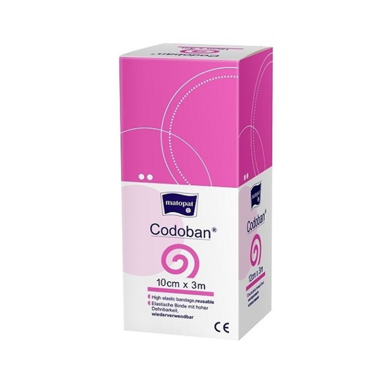 Bandaż uciskowy 10cm x 3m elastyczny wielorazowy Codoban 1 szt