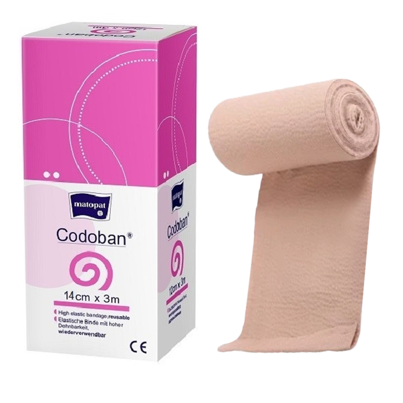 Bandaż uciskowy 14cm x 3m elastyczny wielorazowy Codoban 1 szt