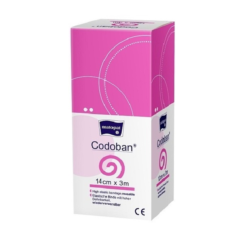 Bandaż uciskowy 14cm x 3m elastyczny wielorazowy Codoban 1 szt