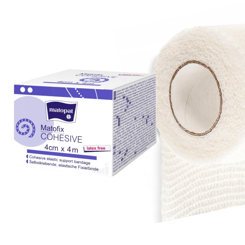 Bandaż kohezyjny 4cm x 4m elastyczny samoprzylepny Matofix Cohesive 1 szt