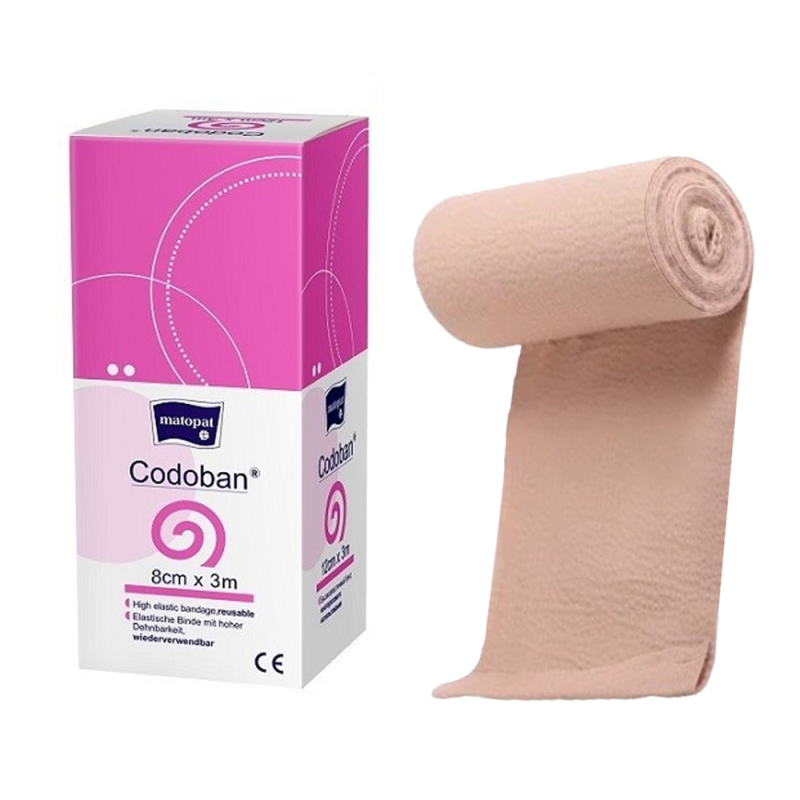 Bandaż uciskowy 8cm x 3m elastyczny wielorazowy Codoban 1 szt
