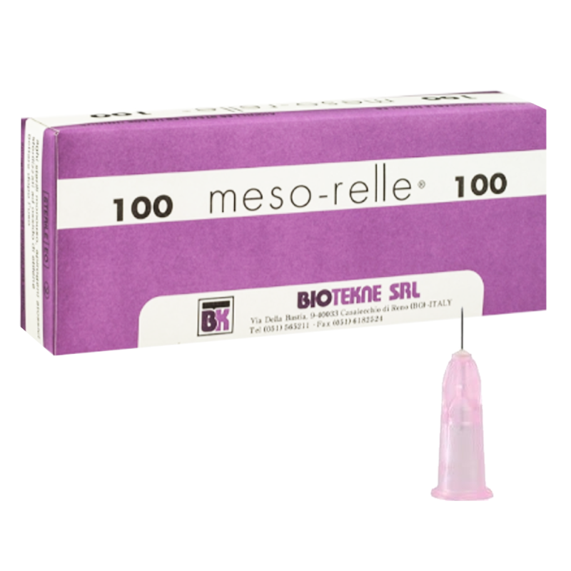 Igły do mezoterapii 32G 0,23mm x 6mm Mesorelle M0132G06 100szt