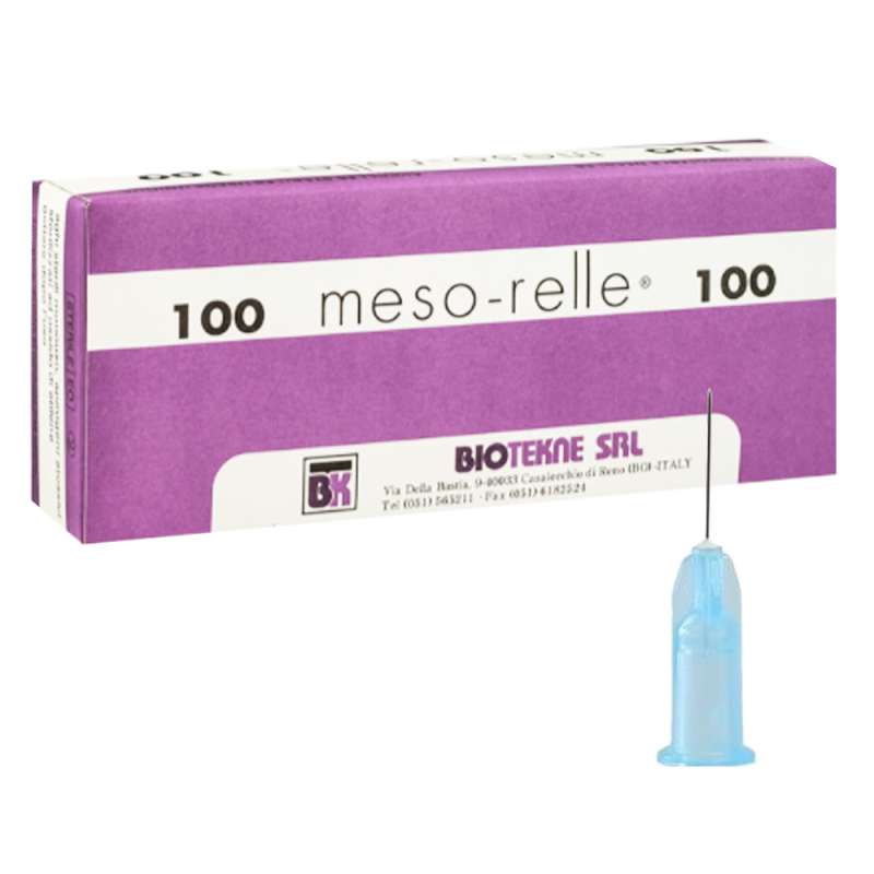 Igły do mezoterapii 31G 0,26mm x 12mm Mesorelle M0131G12 100szt