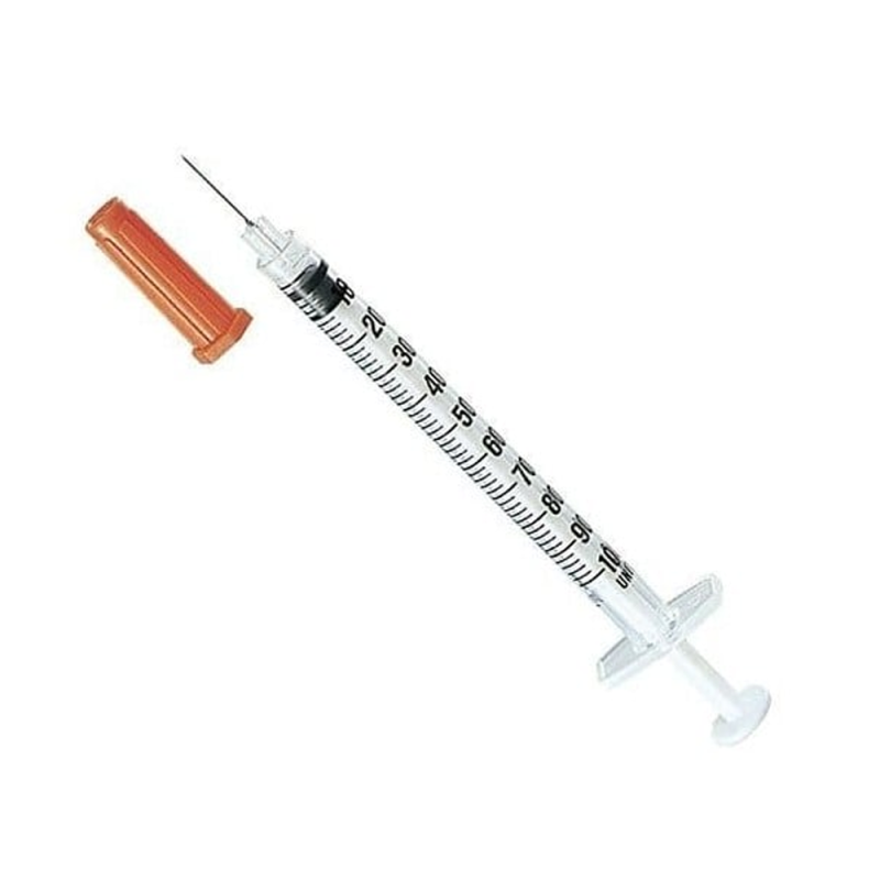 Strzykawka insulinowa z igłą wtopioną 1ml U-100 G29 (0,33X12,7) BD Micro Fine Plus 100szt