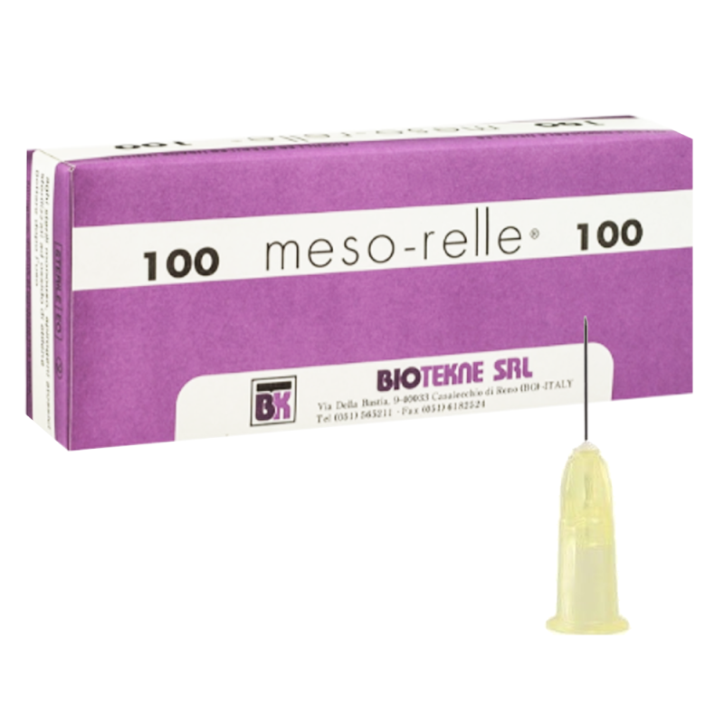 Igły do wypełniaczy 30G 0,3mm x 12mm Mesorelle Extra Thin Wall needles M0130G12T 100szt