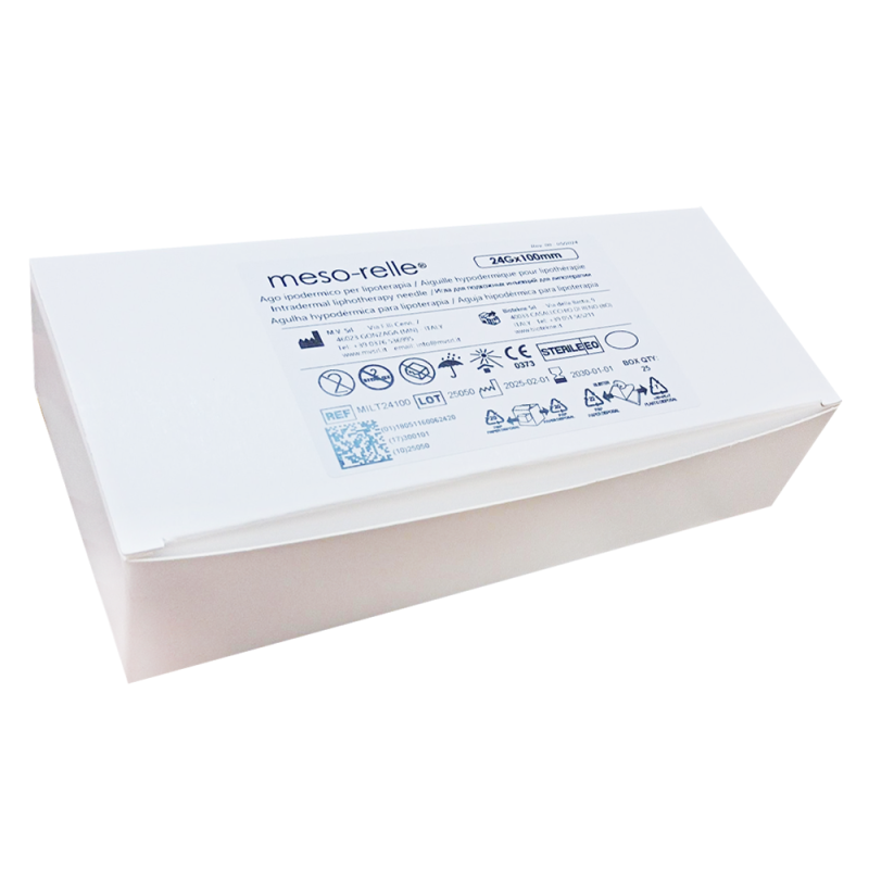 Igły do intralipoterapii 24G 0,55mm x 100mm Mesorelle 25szt