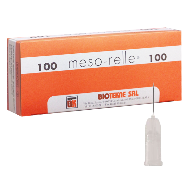 Igły do mezoterapii 27G 0,4mm x 12mm Mesorelle M0127G12 100szt
