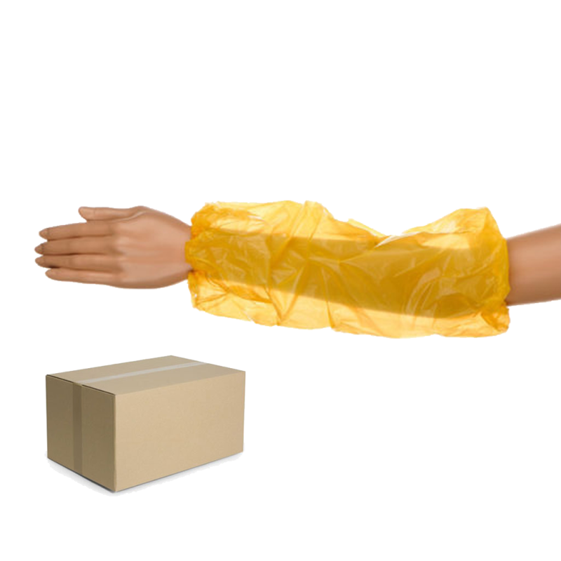 Zarękawki foliowe jednorazowe żółty 100szt x 20op