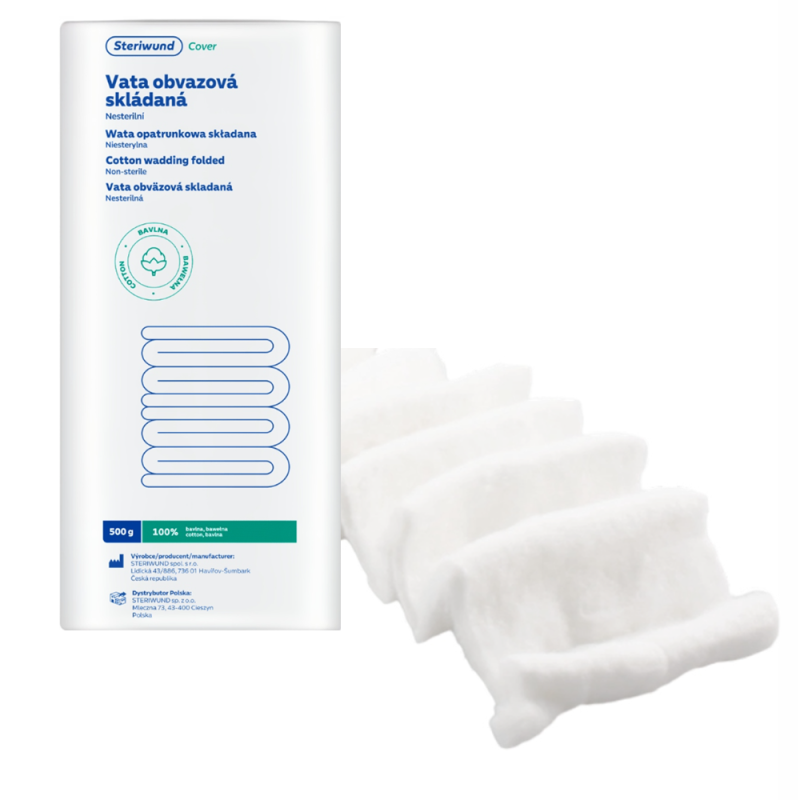 Wata bawełniana 500g opatrunkowa 1op
