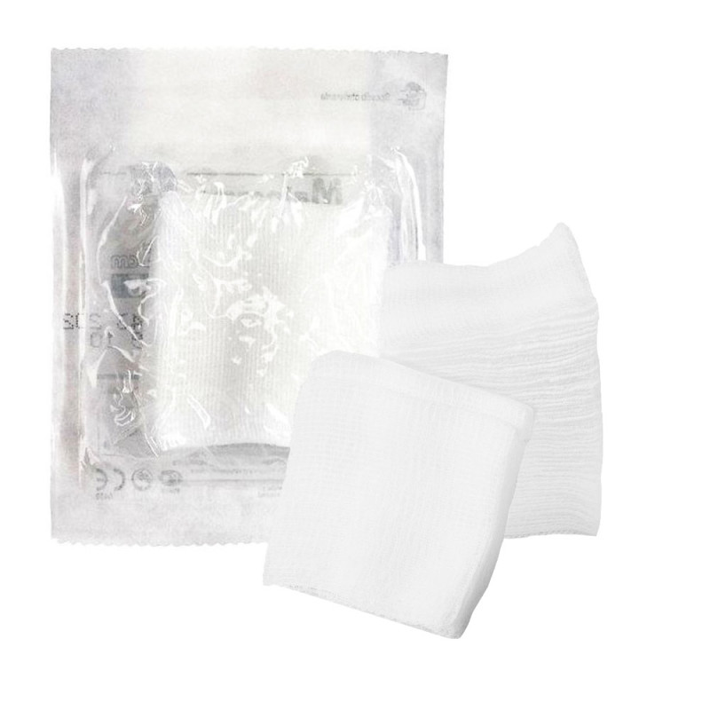 Kompres jałowy 7,5x7,5 z gazy 8 warstw 17 nitek Matocomp 5szt blister