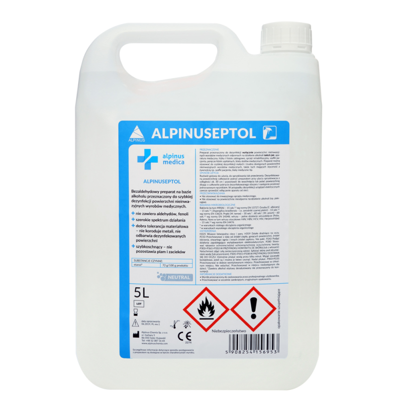 Płyn Alpinuseptol do dezynfekcji powierzchni 5l 6op