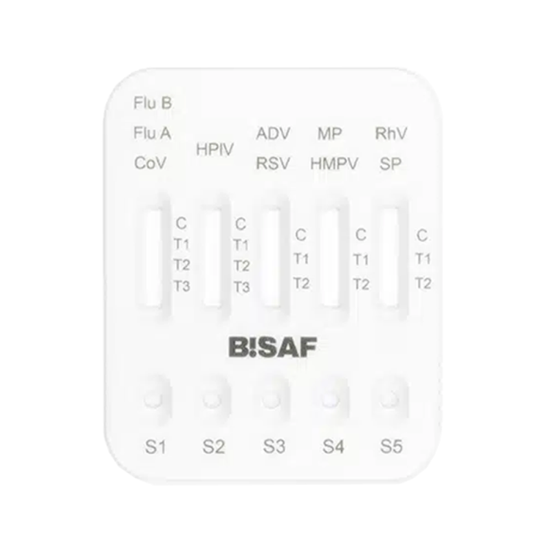 Combo test 10w1 grypa A+B / hMPV / SARS-COV / RSV / ADV / RhV / PIV / Mycoplasma / Pneumokoki 1szt
