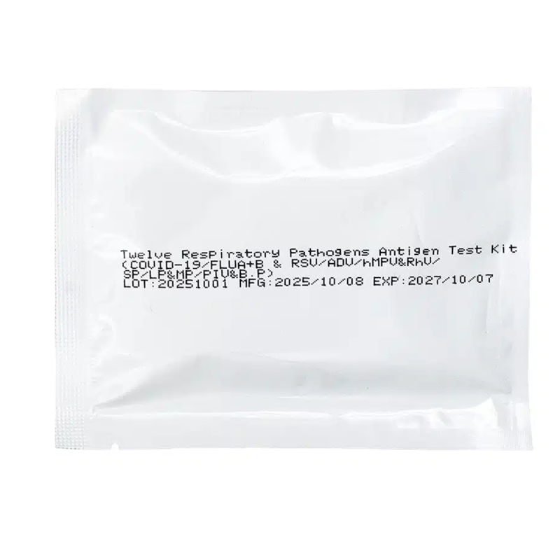Combo test 12w1 grypa A+B / hMPV / SARS-COV / RSV / ADV / RhV / PIV / Mycoplasma / Pneumokoki / Krztusiec / Legionella1szt