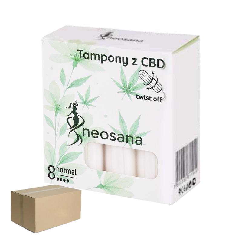 Tampony z CBD normal Neosana 8szt x 10op