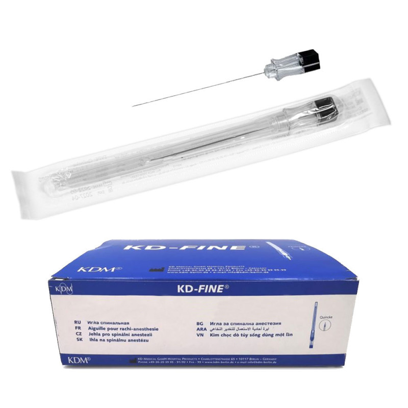 Igły do punkcji lędźwiowej 40mm x 0,7mm 22G KDM KD-Fine Spinal 25szt