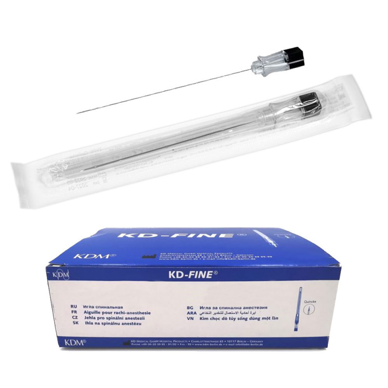 Igły do punkcji lędźwiowej 90mm x 0,7mm 22G KDM KD-Fine Spinal 25szt