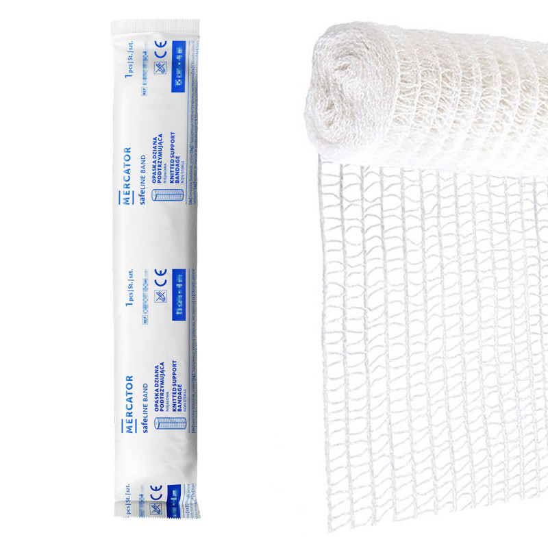 Opaska dziana podtrzymująca 5cm x 4m O-safeline Band niejałowa 1 szt