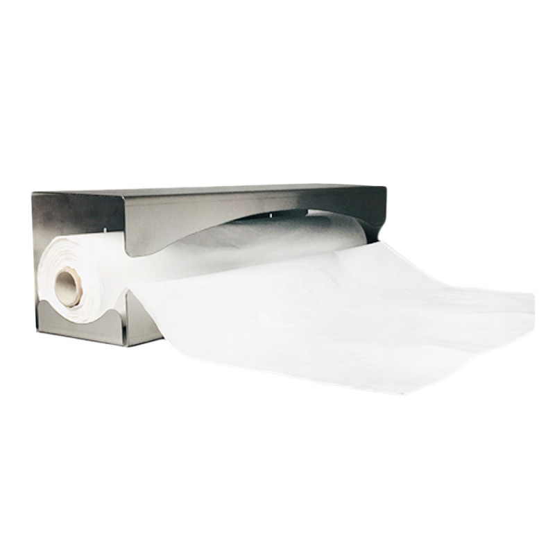 Fartuch foliowy wodoodporny biały 90cm x 150cm wiązany na troki (folia LDPE 0,045&micro;m) 50szt x 4op