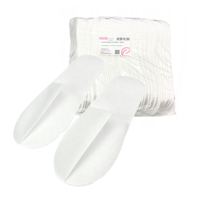 Kapcie hotelowe białe standard 50par