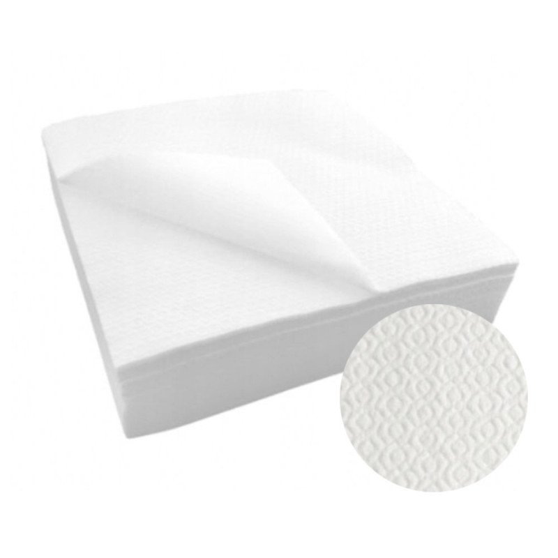 Ręcznik do tatuażu jednorazowy biały z celulozy Basic 20cm x 20cm 100szt