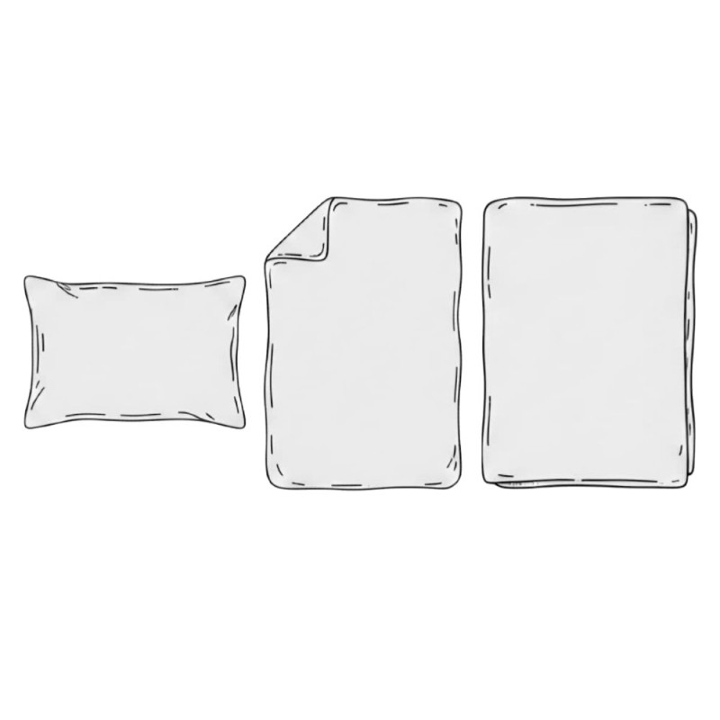 Pościel jednorazowa komplet wł&oacute;knina 25g niejałowa (prześcieradło, poszewka na kołdrę i poduszkę) 40 komplet&oacute;w