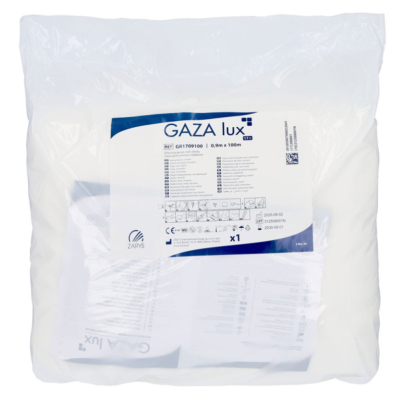 Gaza opatrunkowa niejałowa 0,9m x 100m 17 nitek składka