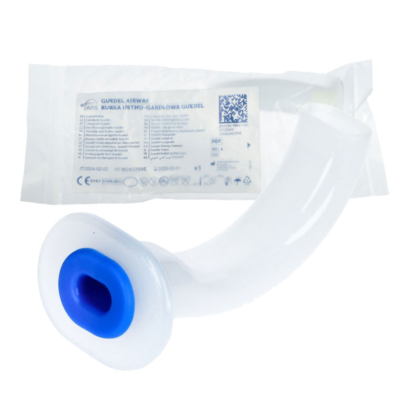 Rurka ustno gardłowa Guedel rozmiar 00 50mm ciemnoniebieska 1 szt