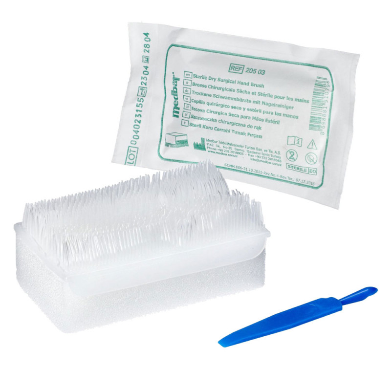Szczotka chirurgiczna sucha jałowa jednorazowa - 1 szt
