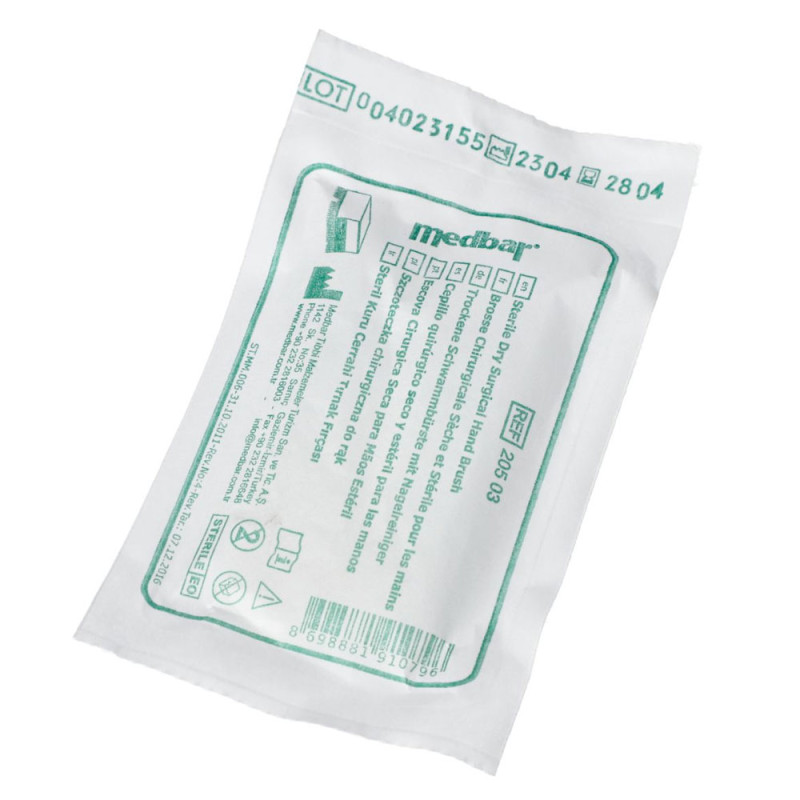 Szczotka chirurgiczna sucha jałowa jednorazowa - 1 szt