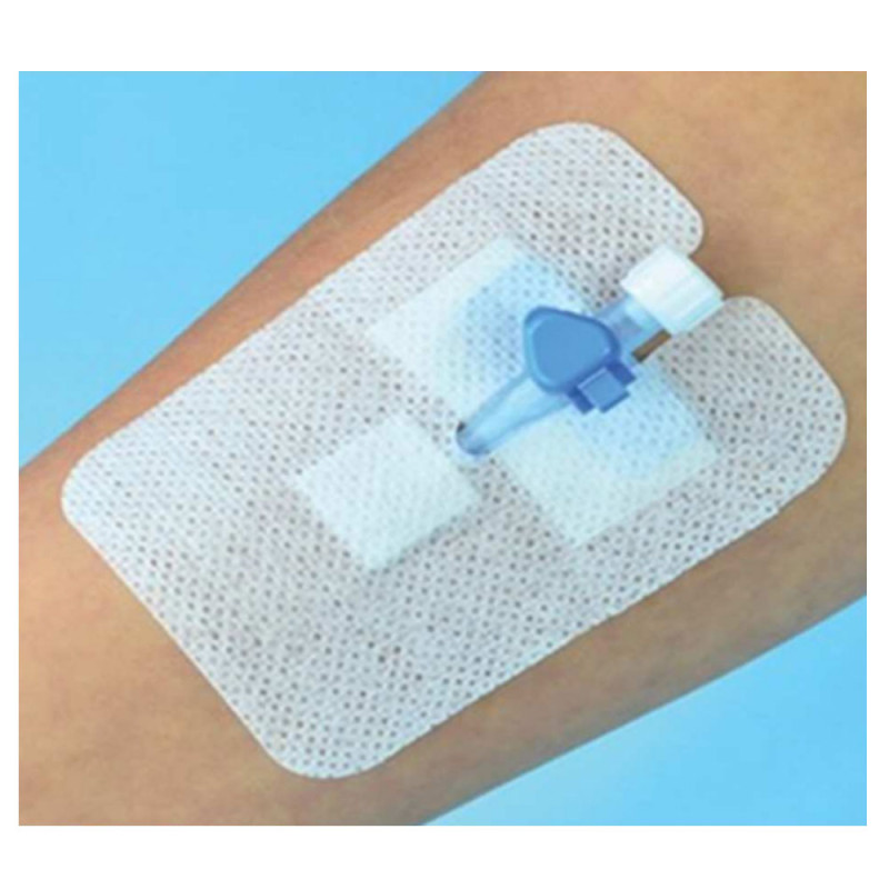 Opatrunek do mocowania kaniul Elastopor IV samoprzylepny z wł&oacute;kniny 5,1cm x 7,6cm 100 szt