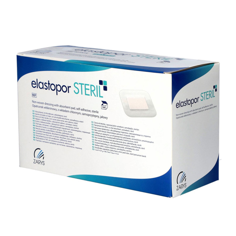 Opatrunek wł&oacute;kninowy Elastopor Steril 10cm x 15cm samoprzylepny z wkładem chłonnym 30 szt