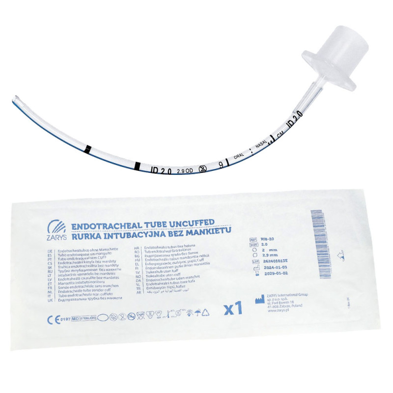 Rurka intubacyjna bez mankietu 2,0 1szt