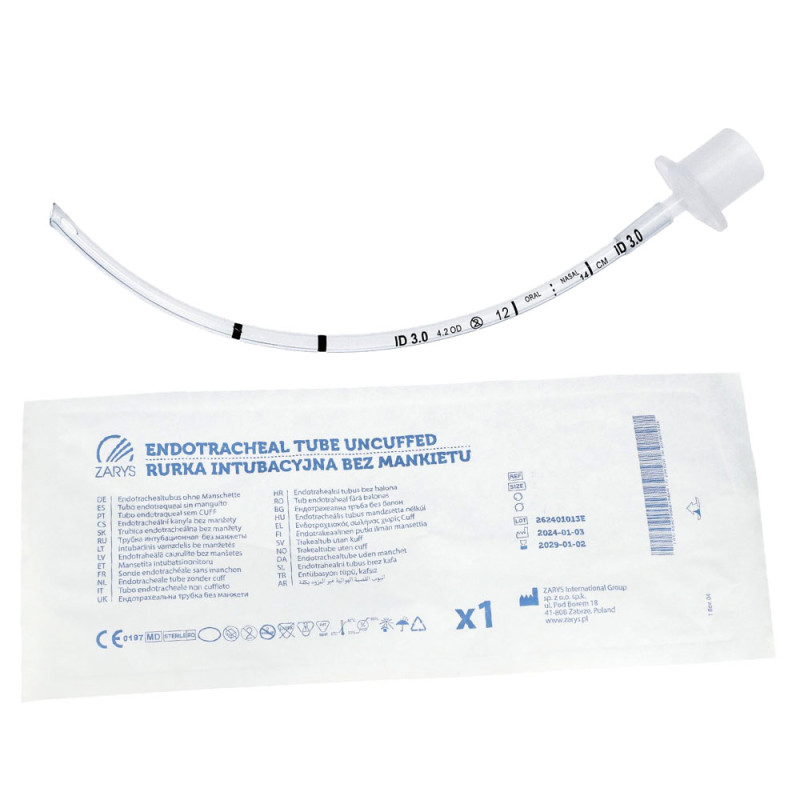 Rurka intubacyjna bez mankietu 3,0 mm 1szt