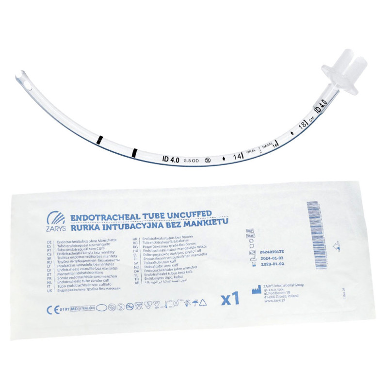 Rurka intubacyjna bez mankietu 4.0 mm 1szt