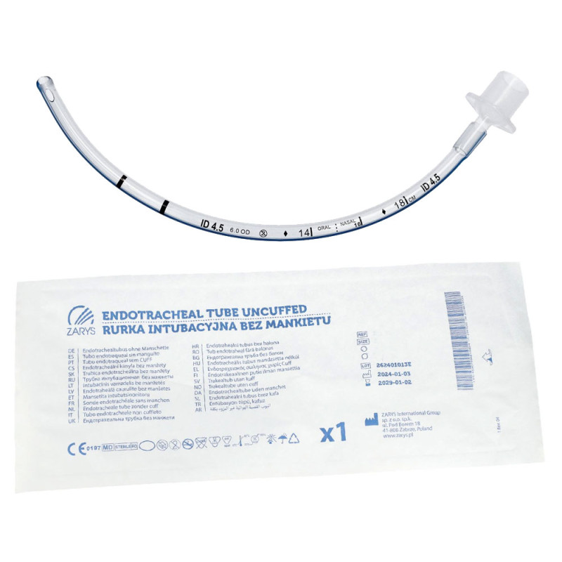 Rurka intubacyjna bez mankietu 4.5 mm 1szt