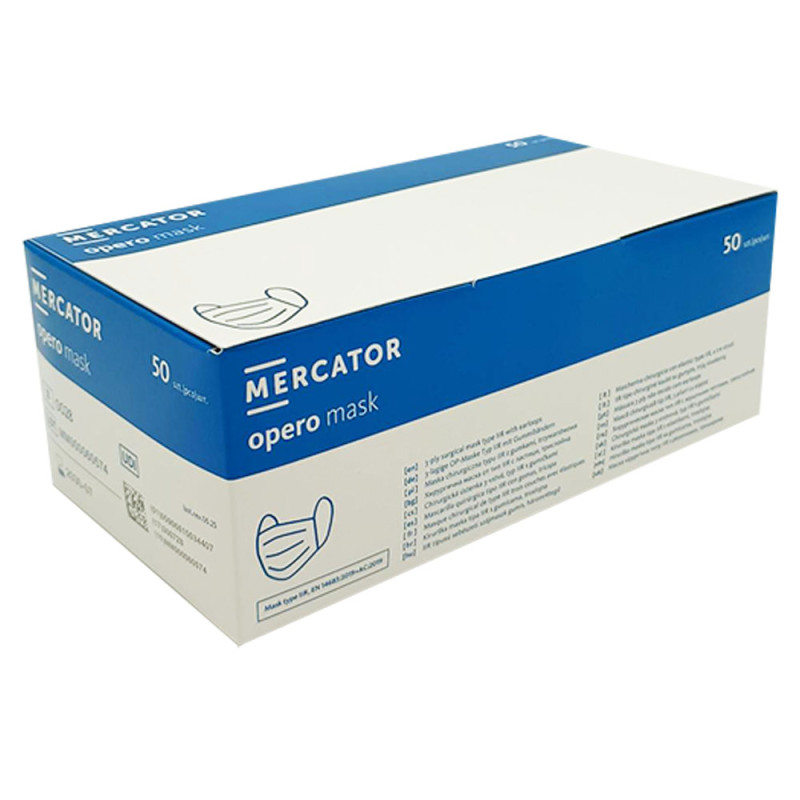 Maseczka chirurgiczna kolor niebieski na gumkę typ IIR 50 szt
