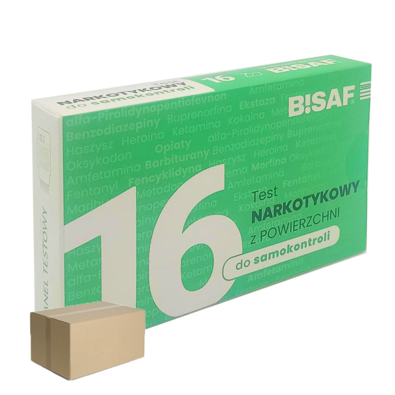 Test narkotykowy z powierzchni na 16 substancji 50szt