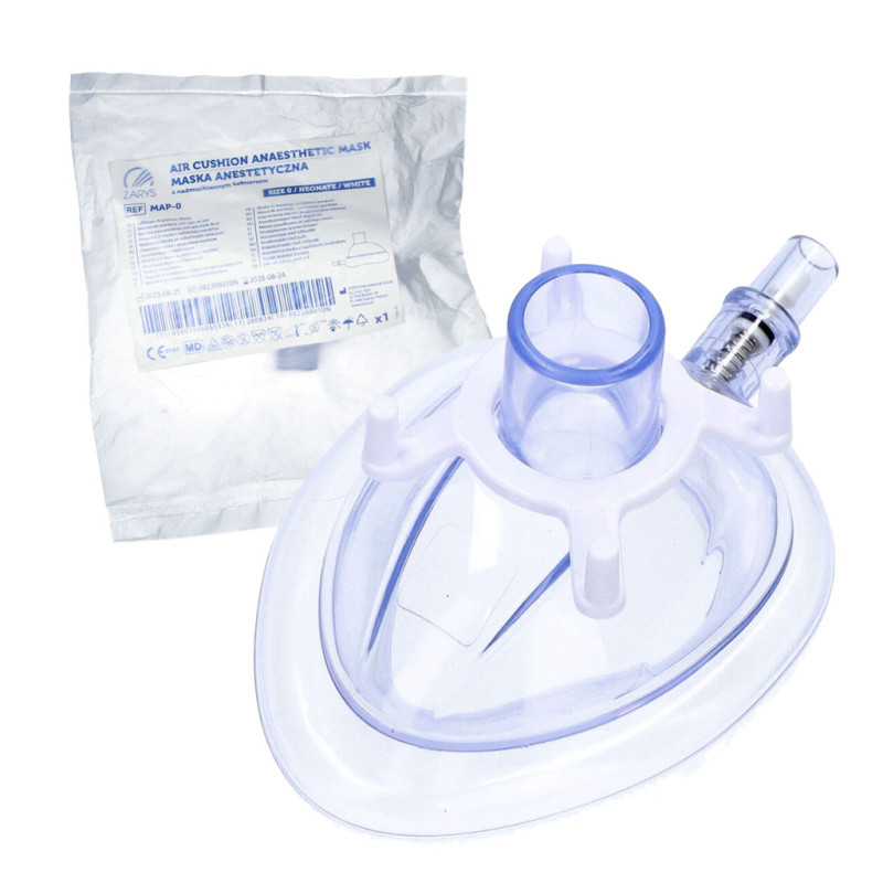 Maska anestetyczna z nadmuchiwanym kołnierzem rozmiar 0 1szt