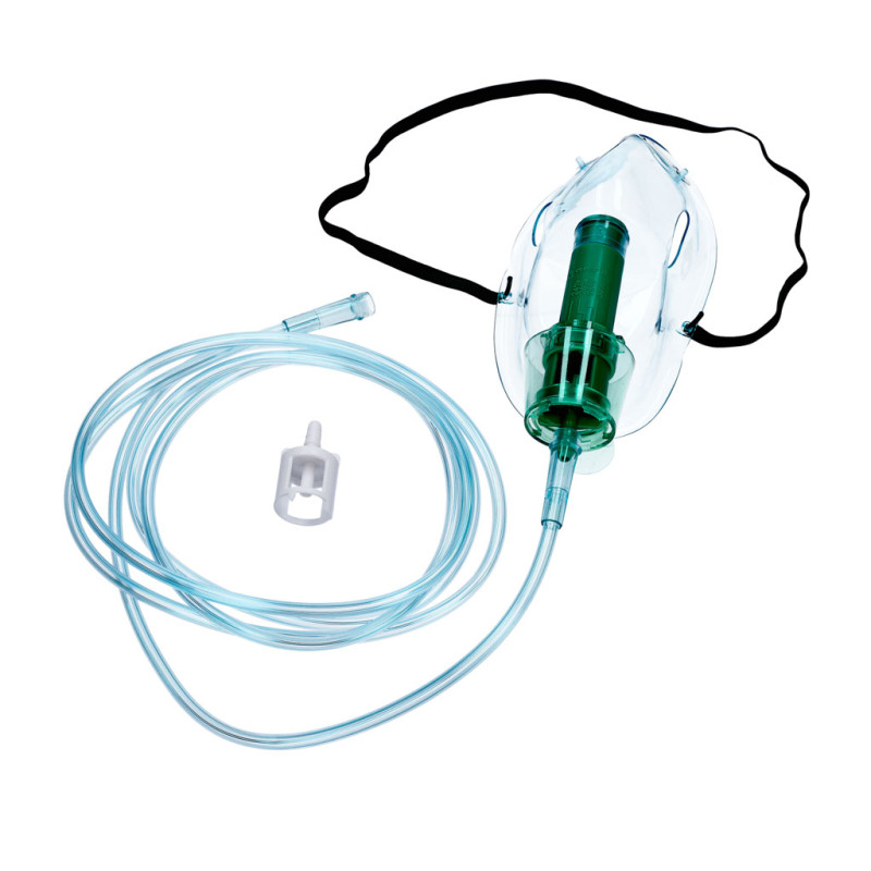 Maska tlenowa z regulowaną dyszą Venturiego i drenem 210cm dla dorosłych rozmiar XL 1szt