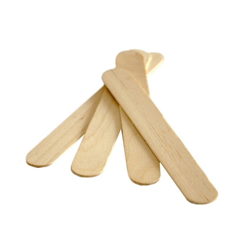 Drewniana szpatułka laryngologiczna, szpatułka kosmetyczna do wosku 100szt