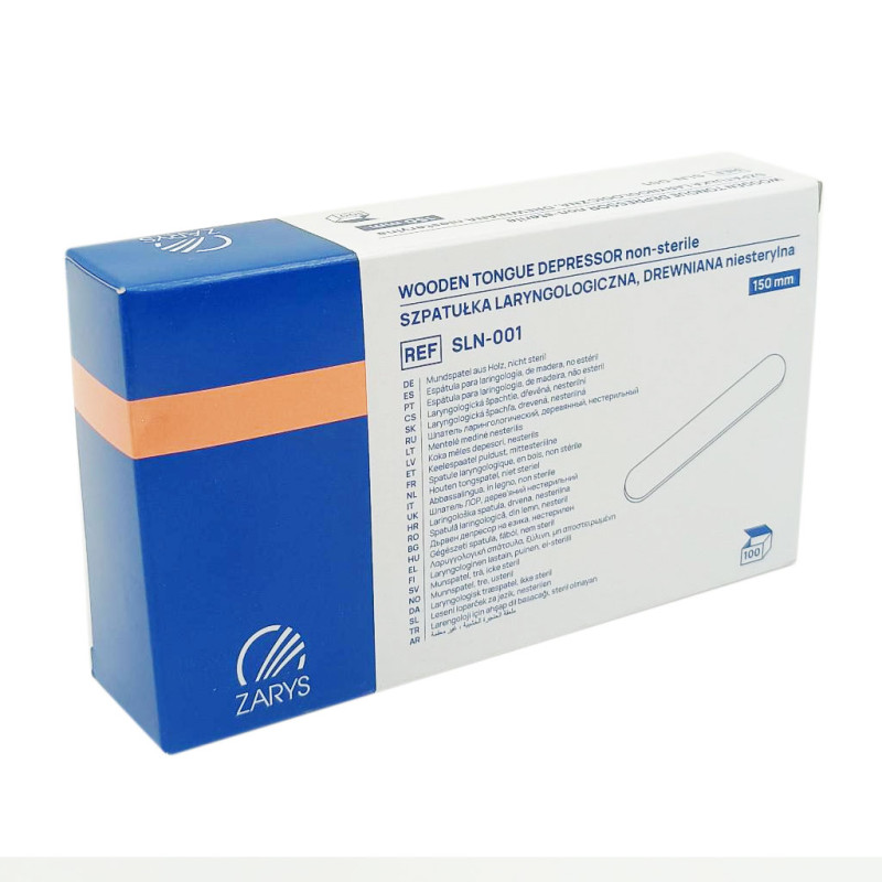 Drewniana szpatułka laryngologiczna, szpatułka kosmetyczna do wosku 100szt
