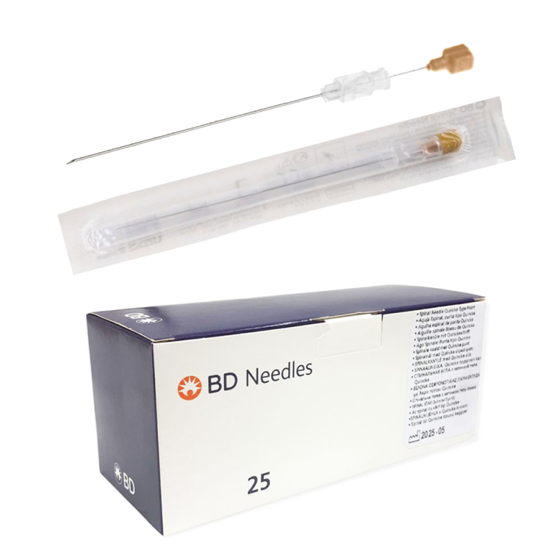 Igły do punkcji lędźwiowej 90mm x 0,45mm 26G BD Spinal Needle 25szt