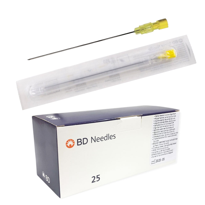 Igły do punkcji lędźwiowej 90mm x 0,9mm 20G BD Spinal Needle 25szt