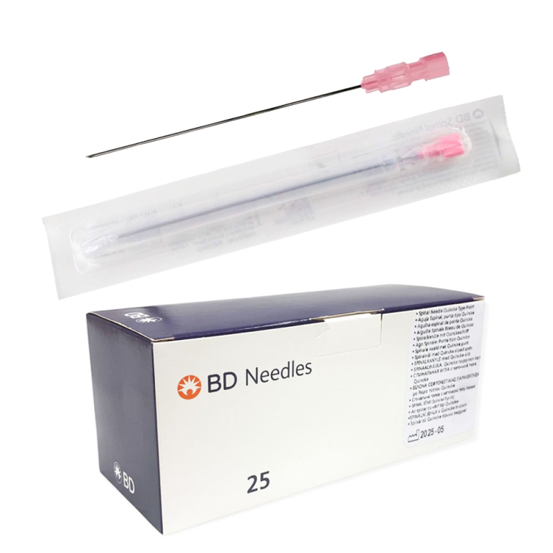 Igły do punkcji lędźwiowej 90mm x 1,2mm 18G BD Spinal Needle 25szt
