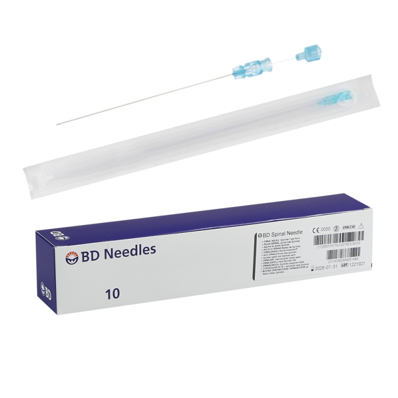 Igły do punkcji lędźwiowej 119mm x 0,5mm 25G BD Quincke Spinal Needle 10szt