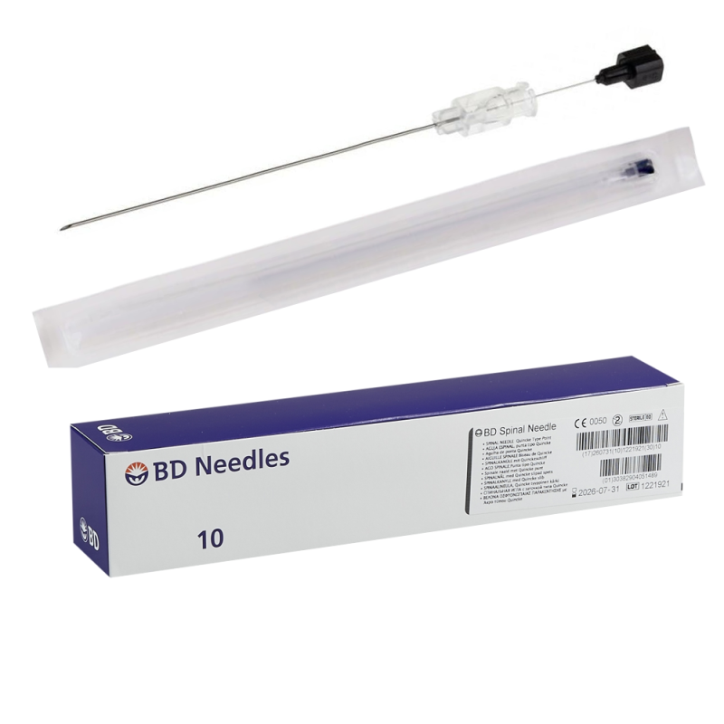 Igły do punkcji lędźwiowej 178mm x 0,7mm 22G BD Quincke Spinal Needle 10szt