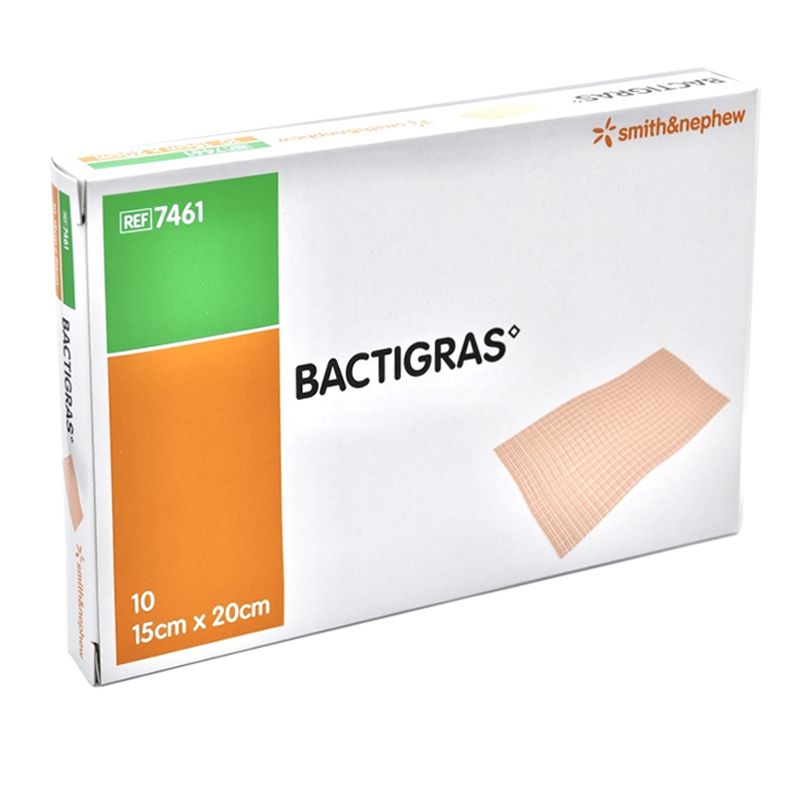 Bactigras 15x20 opatrunek parafinowy z chlorhexydyną Smith&Nephew 10szt