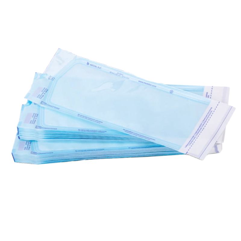 Samoprzylepne torebki do sterylizacji 57mm x 70mm płaskie, papierowo-foliowe 200szt