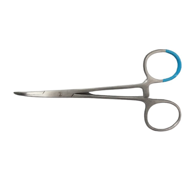 Kleszczyki zaciskowe Pean Halsted Mosquito zagięte 12,5 cm jałowe 25 szt