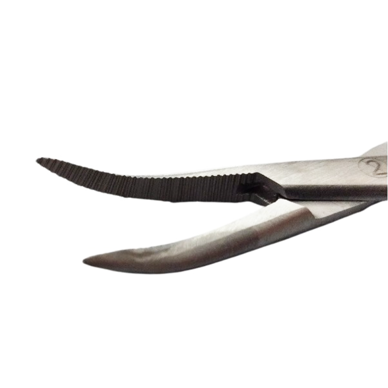 Kleszczyki zaciskowe Pean Halsted Mosquito zagięte 12,5 cm jałowe 25 szt